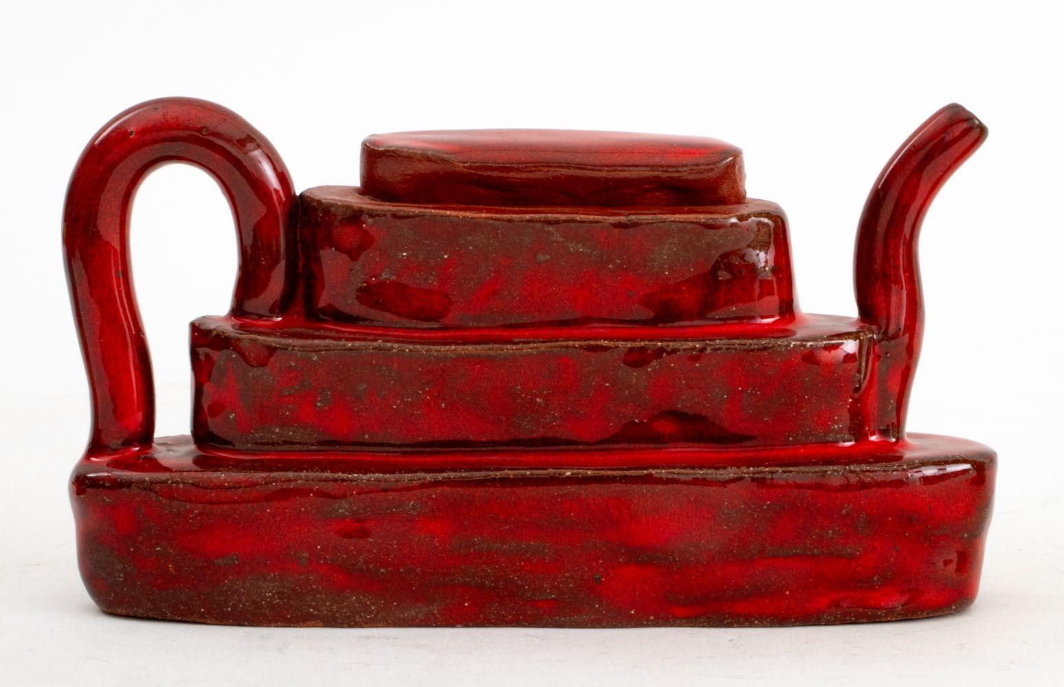 Post-Modern Postmodern Sculptural Pottery Tableware, 5 For Sale