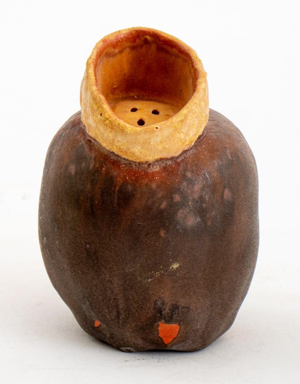 Glazed Postmodern Sculptural Pottery Tableware, 5 For Sale