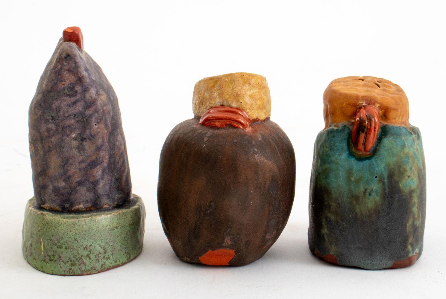 20th Century Postmodern Sculptural Pottery Tableware, 5 For Sale