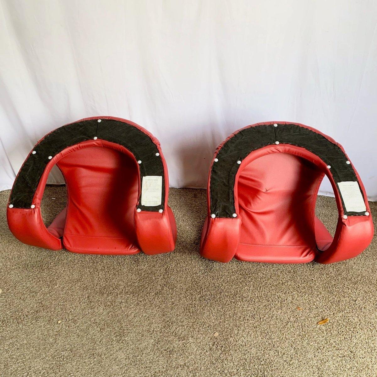 Postmodern Sculptural Red Tongue Lounge Chairs - A Pair For Sale 3