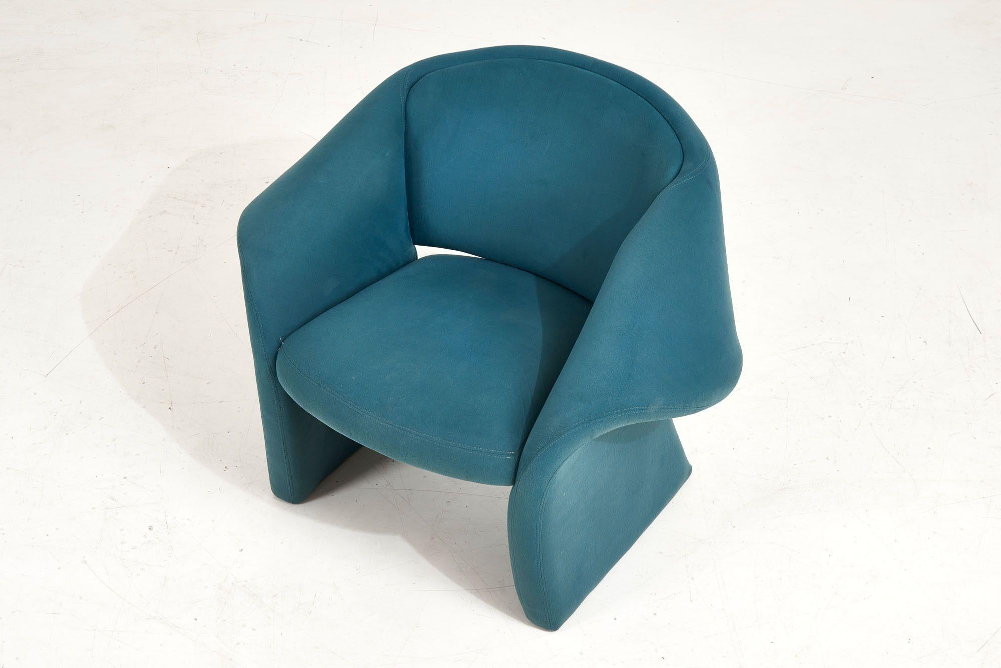 Post Modern Sculptural Ribbon Lounge Chair, 1980 1