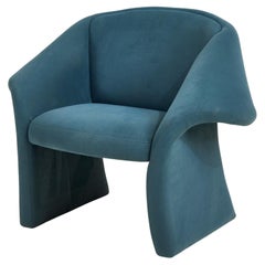 Postmodern Sculptural Ribbon Lounge Chair, 1980