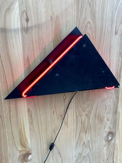 Postmodern Sculpture Torchiere Wall Sconce Rudi Stern “Let There Be Neon” Style