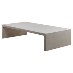 Postmodern seamless stainless steel large coffee table