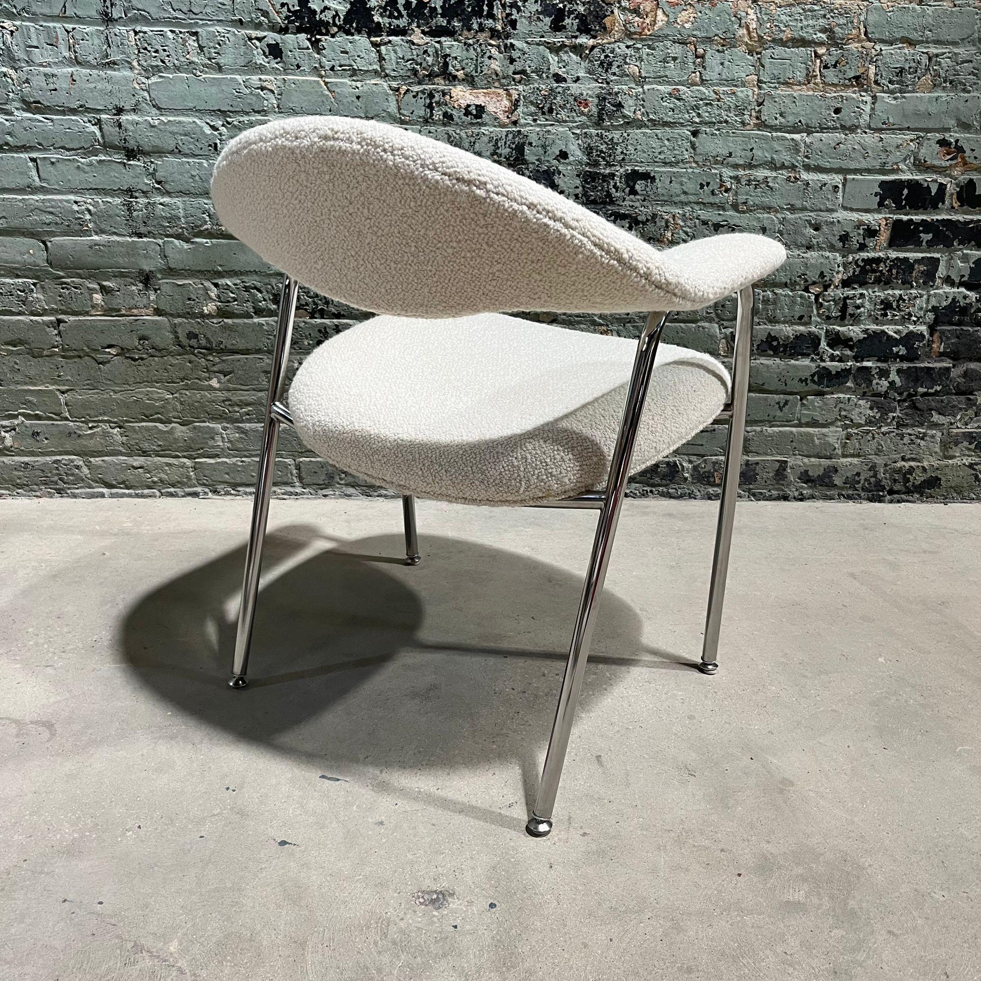Bouclé Postmodern Set 4 Dining Chairs/Side Chairs by Marble Imperial Design, 1970 For Sale