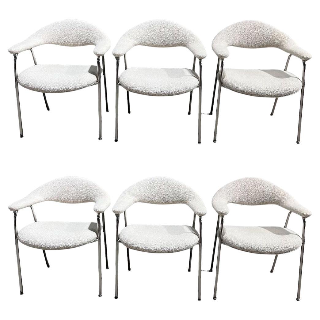 Postmodern Set 6 Dining Chairs/Side Chairs by Marble Imperial Design, 1970