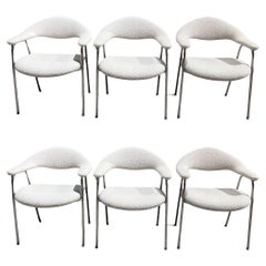 Postmodern Set 6 Dining Chairs/Side Chairs by Marble Imperial Design, 1970