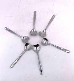 Postmodern Set 6 Italian Coffee/Espresso Dessert Spoons by Alessi