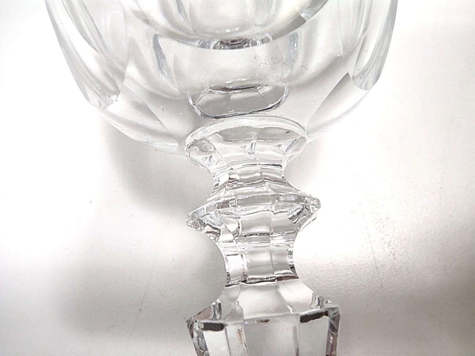 Cristal Ensemble postmoderne de 5 coupes à champagne en cristal de Baccarat, France en vente
