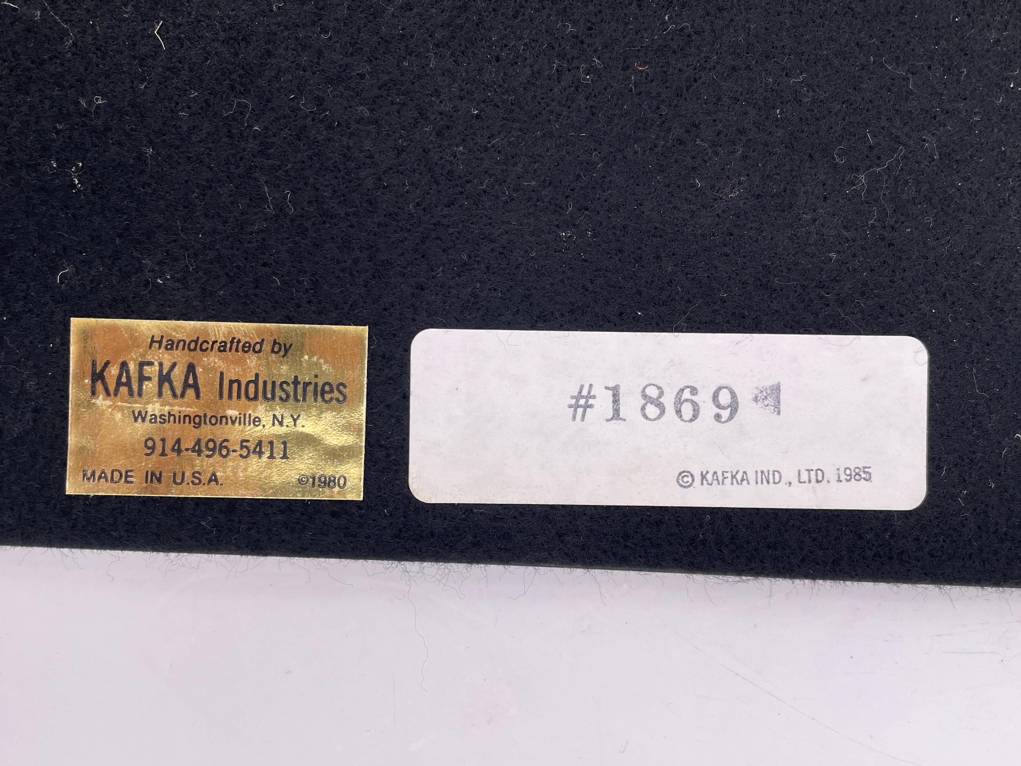 Juego postmoderno de 6 salvamanteles de cristal biselado con ribete dorado Posmoderno en venta