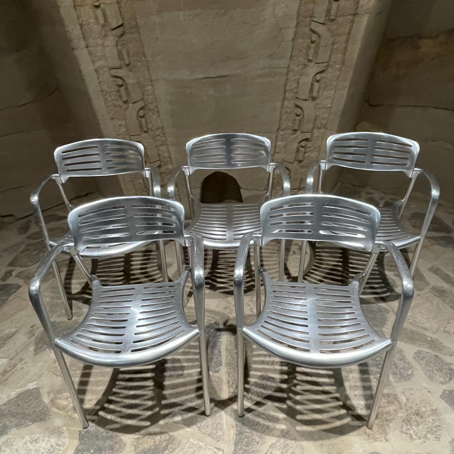 1980er Knoll Fünf Toledo-Stühle, Stapelbar Jorge Pensi Amat, Spanien (Postmoderne) im Angebot
