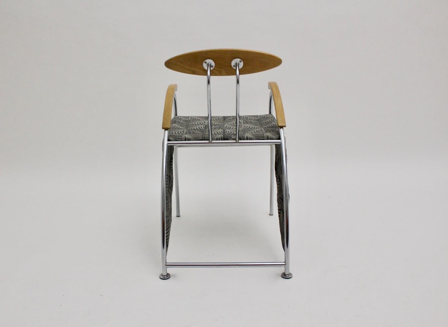 Postmodern Set of Four Vintage Dining Chair Massimo Iosa Ghini Moroso 1988 Italy For Sale 7