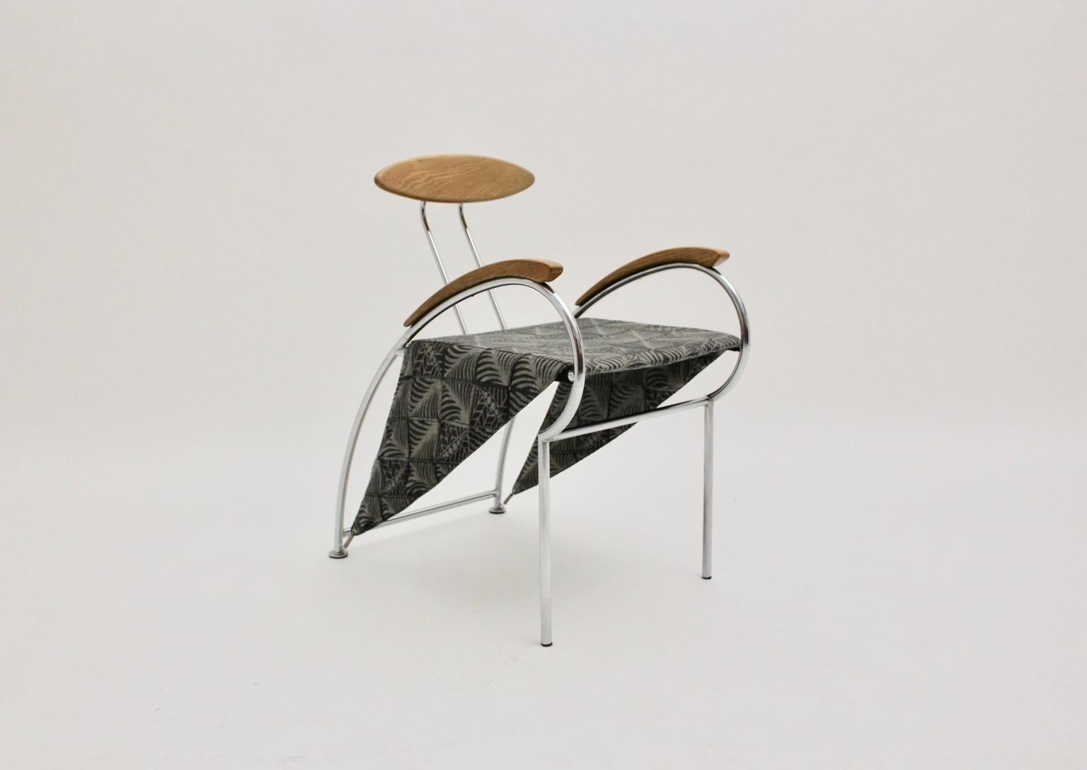 Fin du 20e siècle Ensemble postmoderne de quatre chaises de salle à manger vintage Massimo Iosa Ghini Moroso 1988 Italie en vente