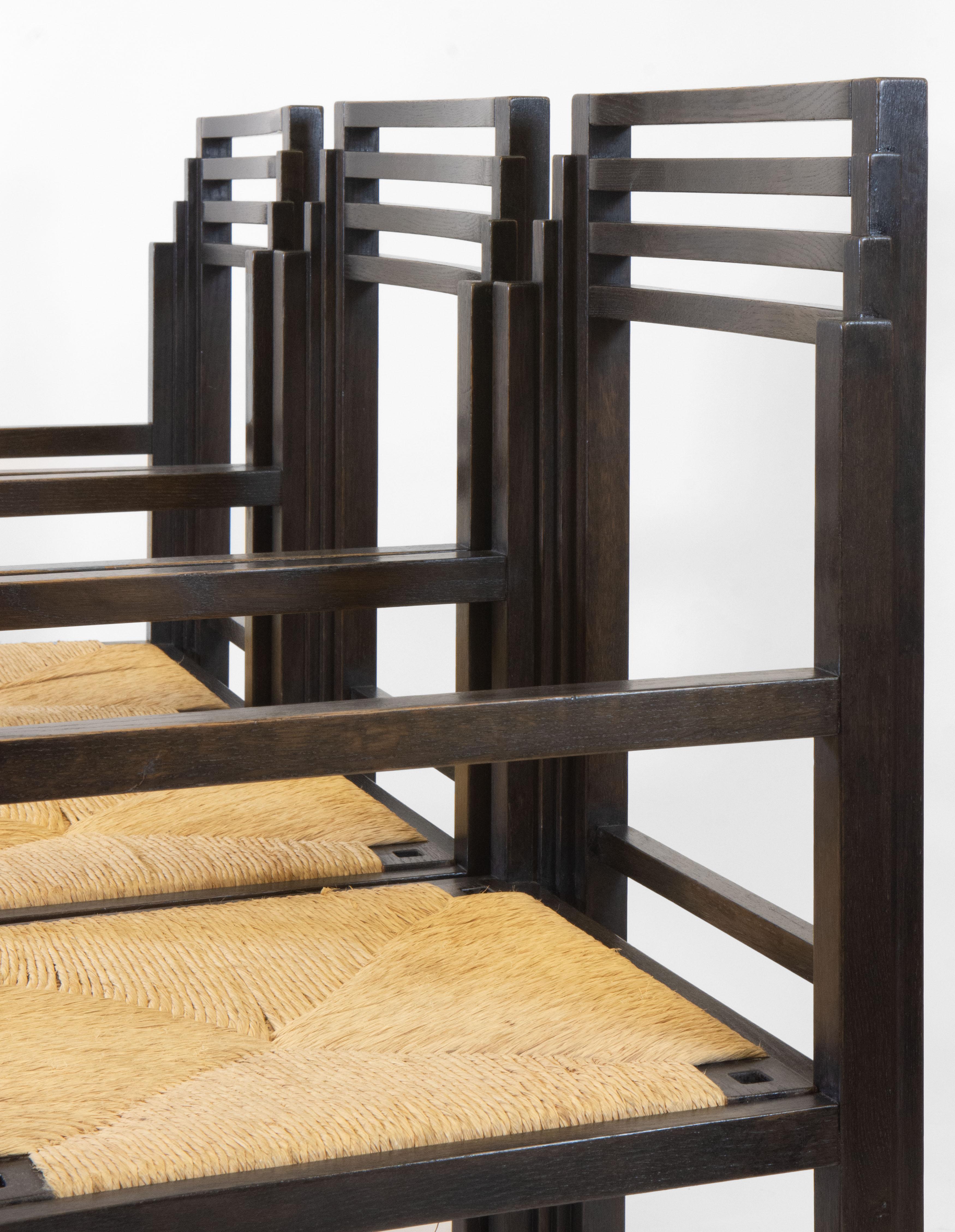Postmodern Set of Six Dining Chairs Attributed to Hans Hollein, 1980s 8