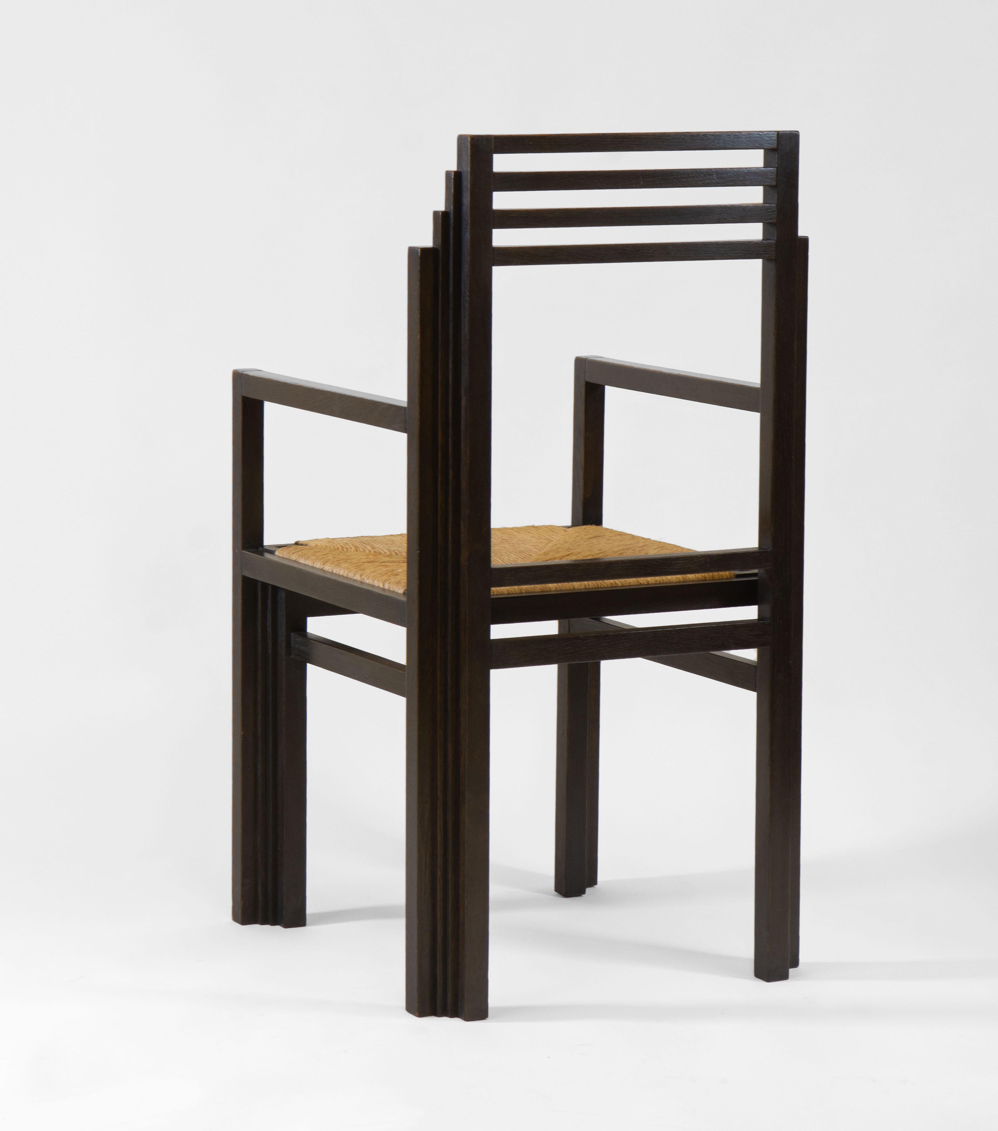 Post-Modern Postmodern Set of Six Dining Chairs Attributed to Hans Hollein, 1980s