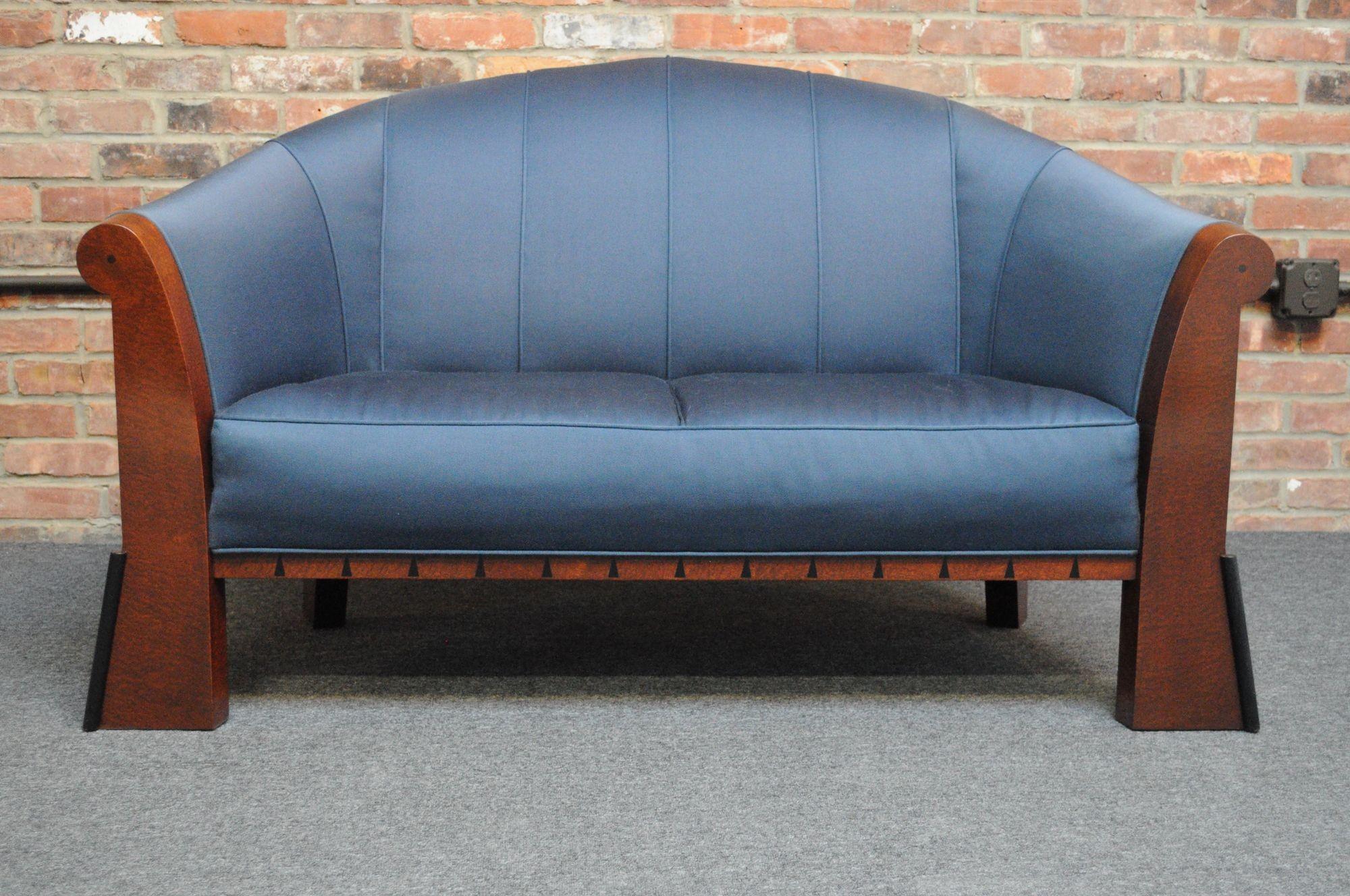 Post-Modern Postmodern Settee in Stained Birdseye Maple by Michael Graves For Sale