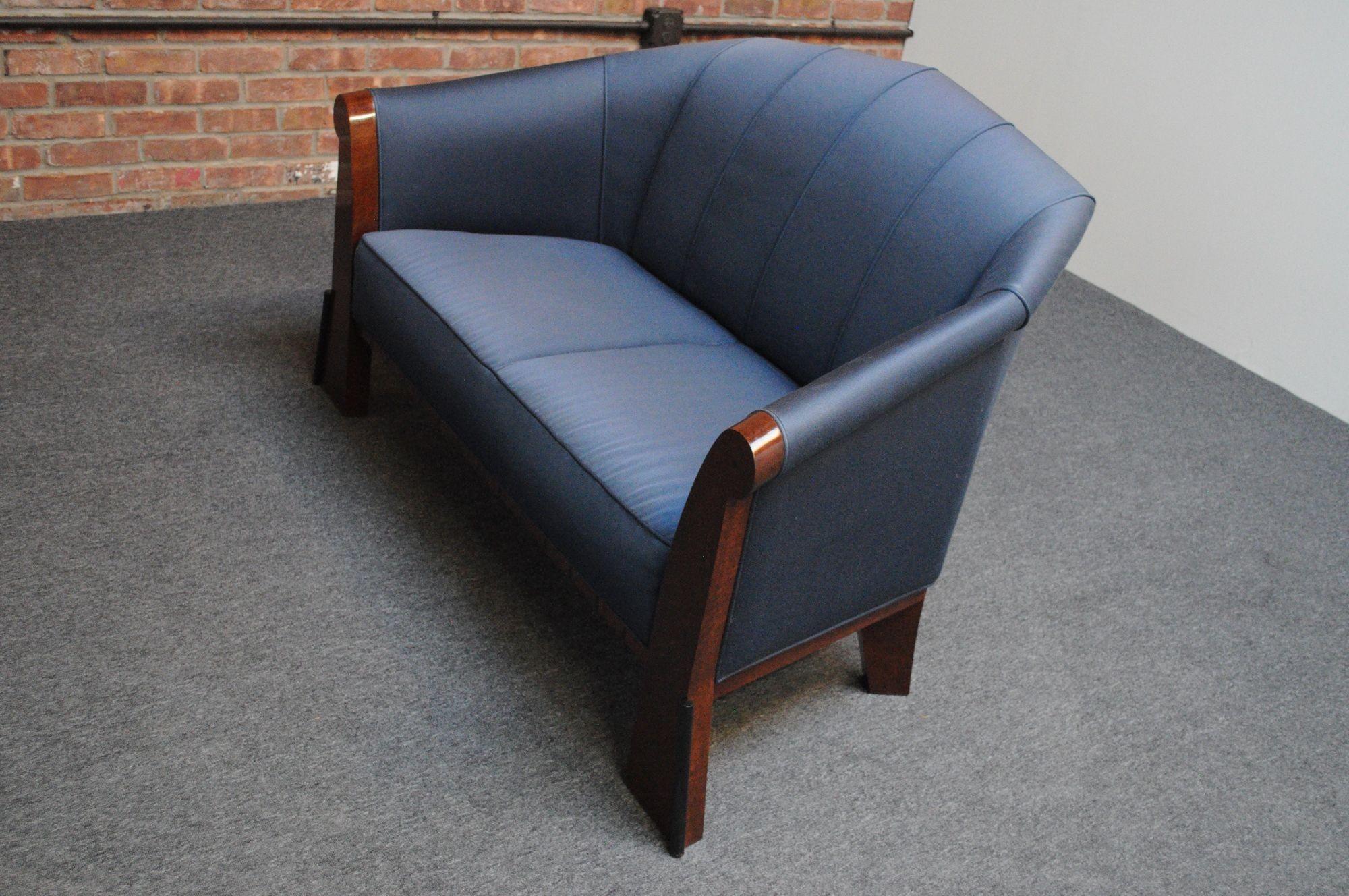 American Postmodern Settee in Stained Birdseye Maple by Michael Graves For Sale