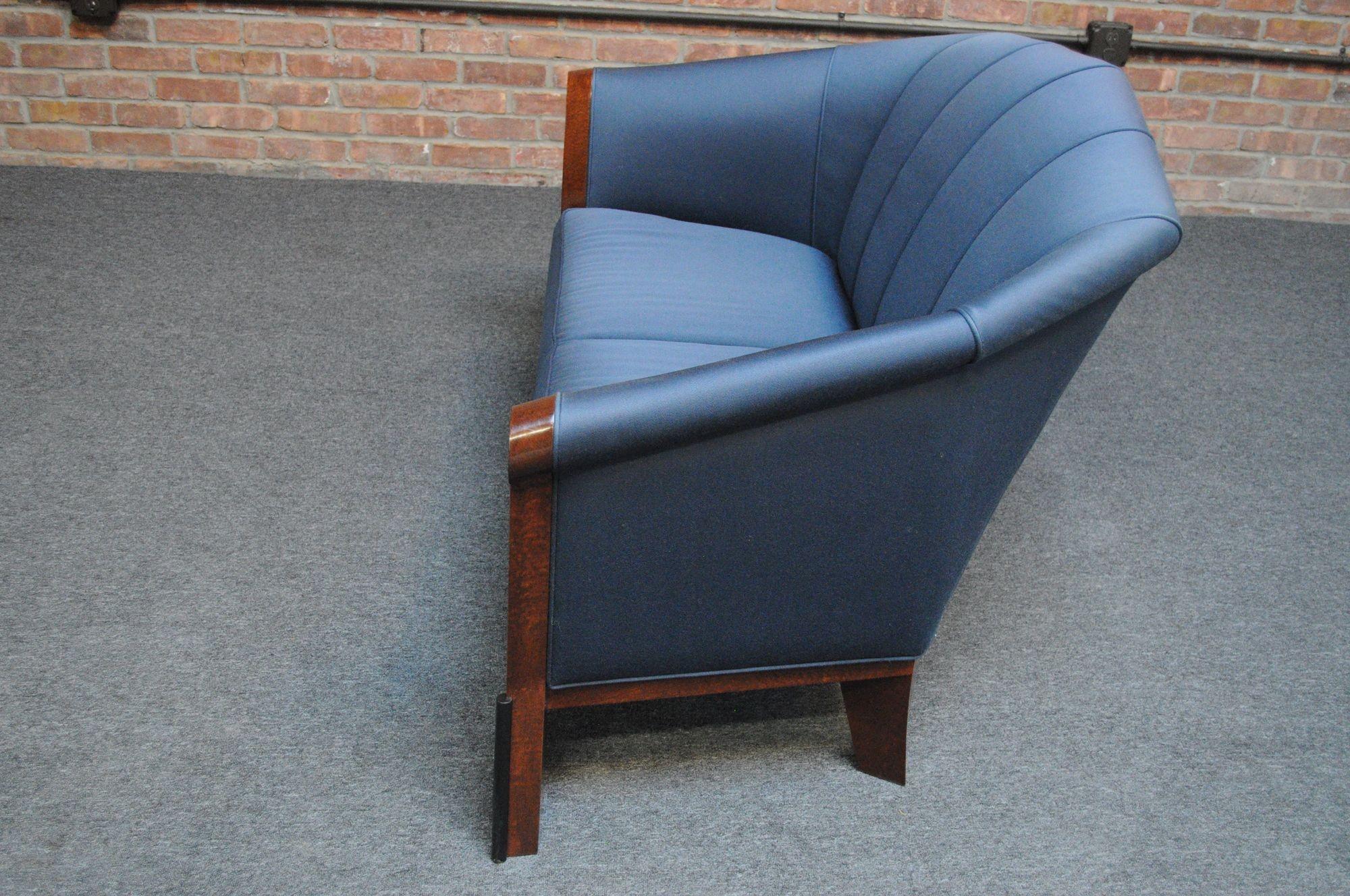 Late 20th Century Postmodern Settee in Stained Birdseye Maple by Michael Graves For Sale