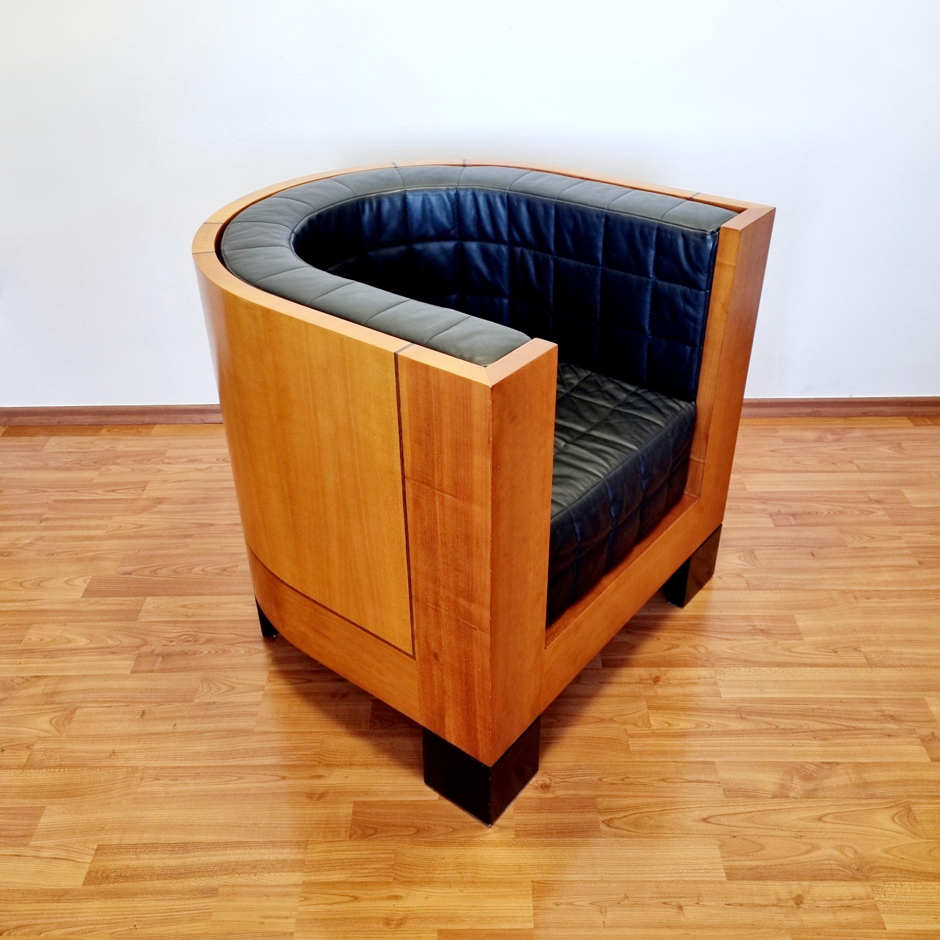 Post-Modern Postmodern Sfera Armchair by Oswald Mathias Ungers for Sawaya &Moroni, Italy 80s For Sale