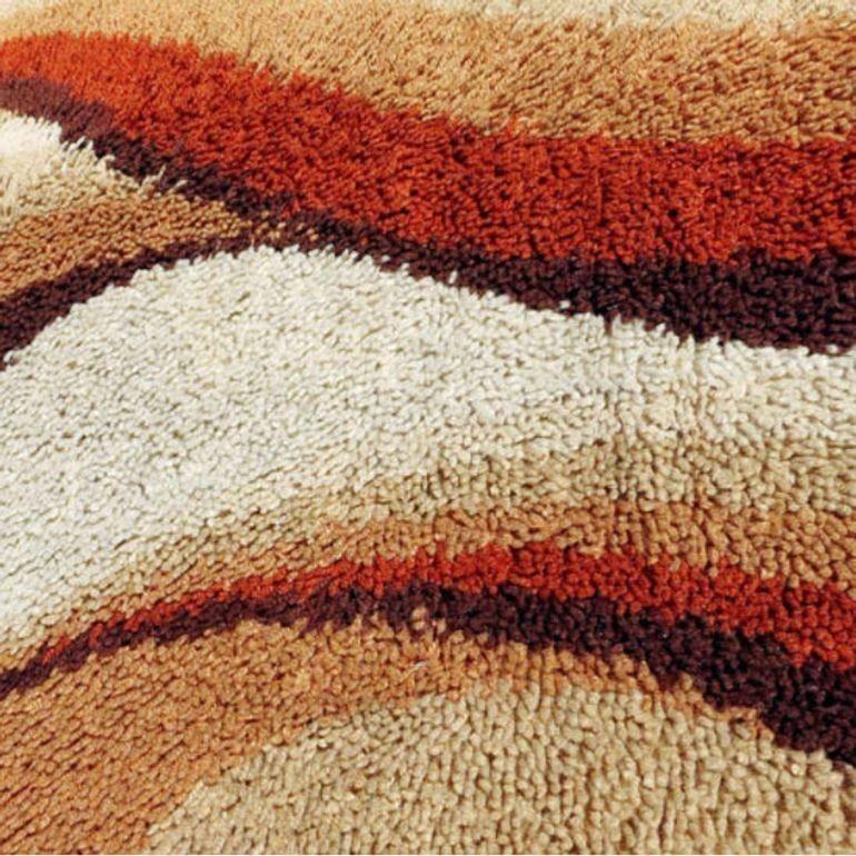 Moderner Shag-Teppich mit abstraktem Design, um 1970 (amerikanisch) im Angebot