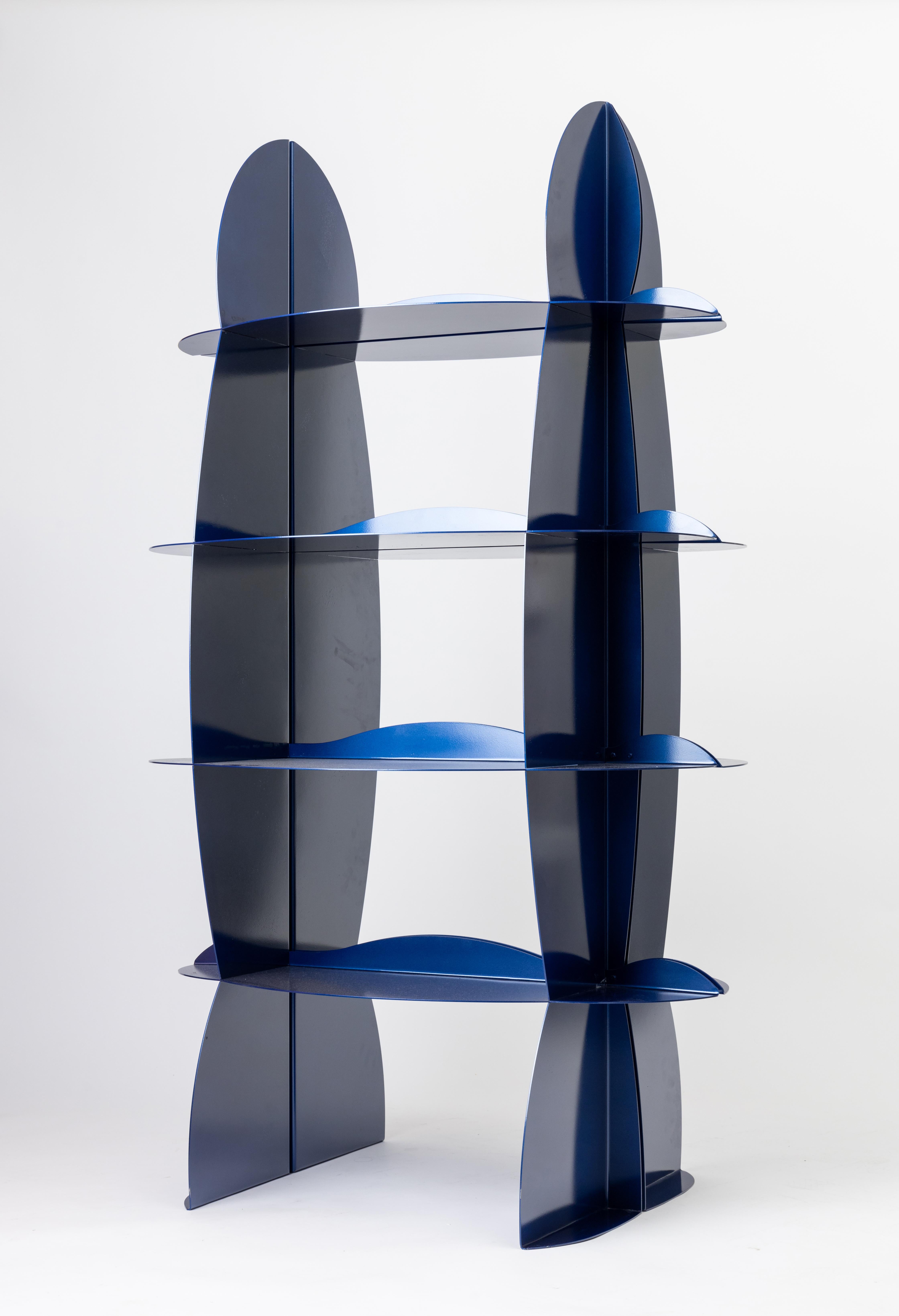 Painted Postmodern Shelving Units, 1980s For Sale