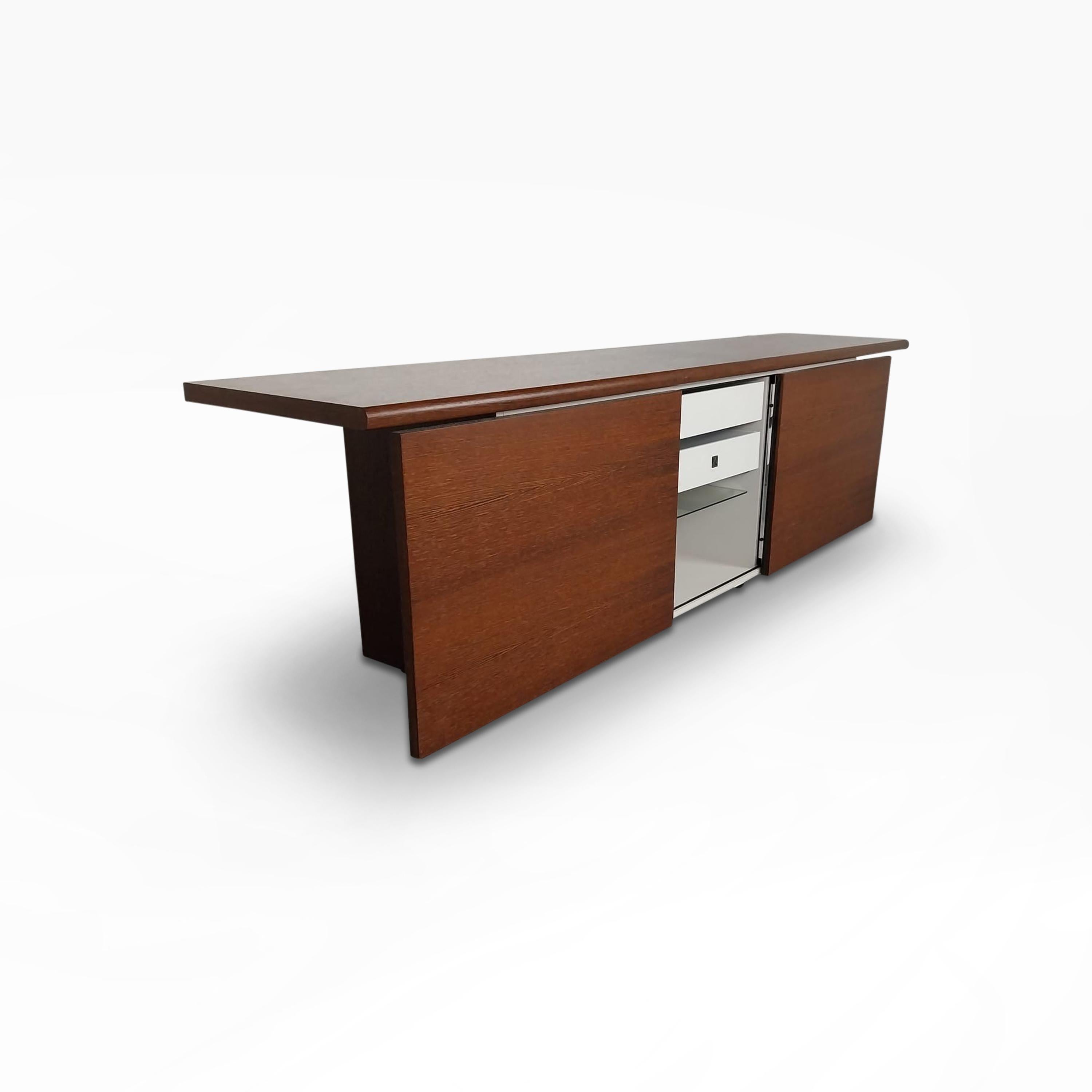 Verre Enfilade Sheraton postmoderne de Giotto Stoppino pour Acerbis Italie des années 1980