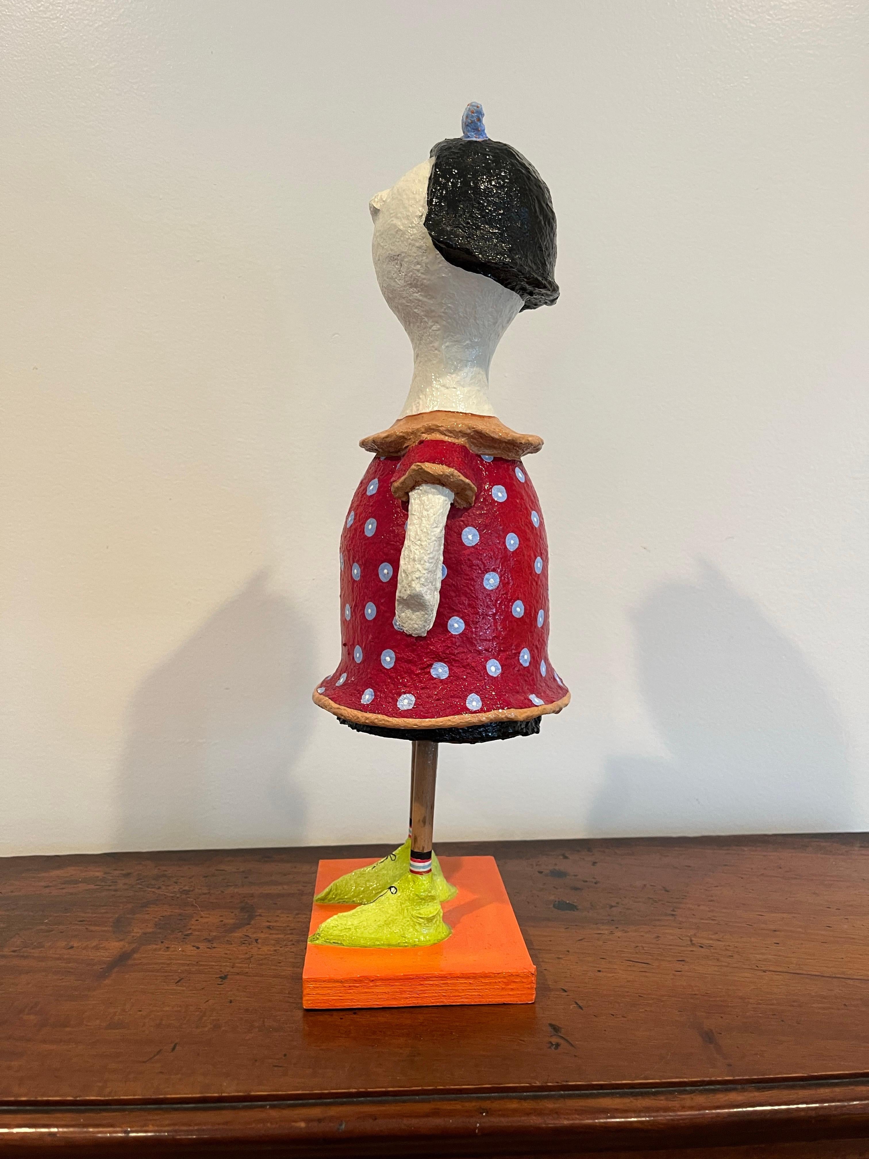 Postmodern Shosh Paper Mache Sculpture Israel For Sale 1