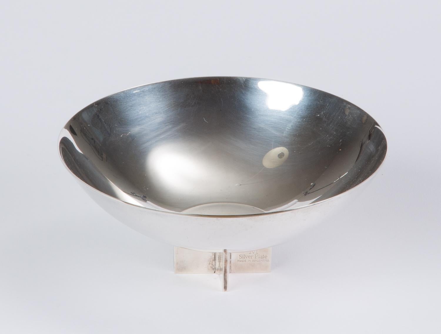 Late 20th Century Postmodern Silver Bowl by Richard Meier for Swid Powell