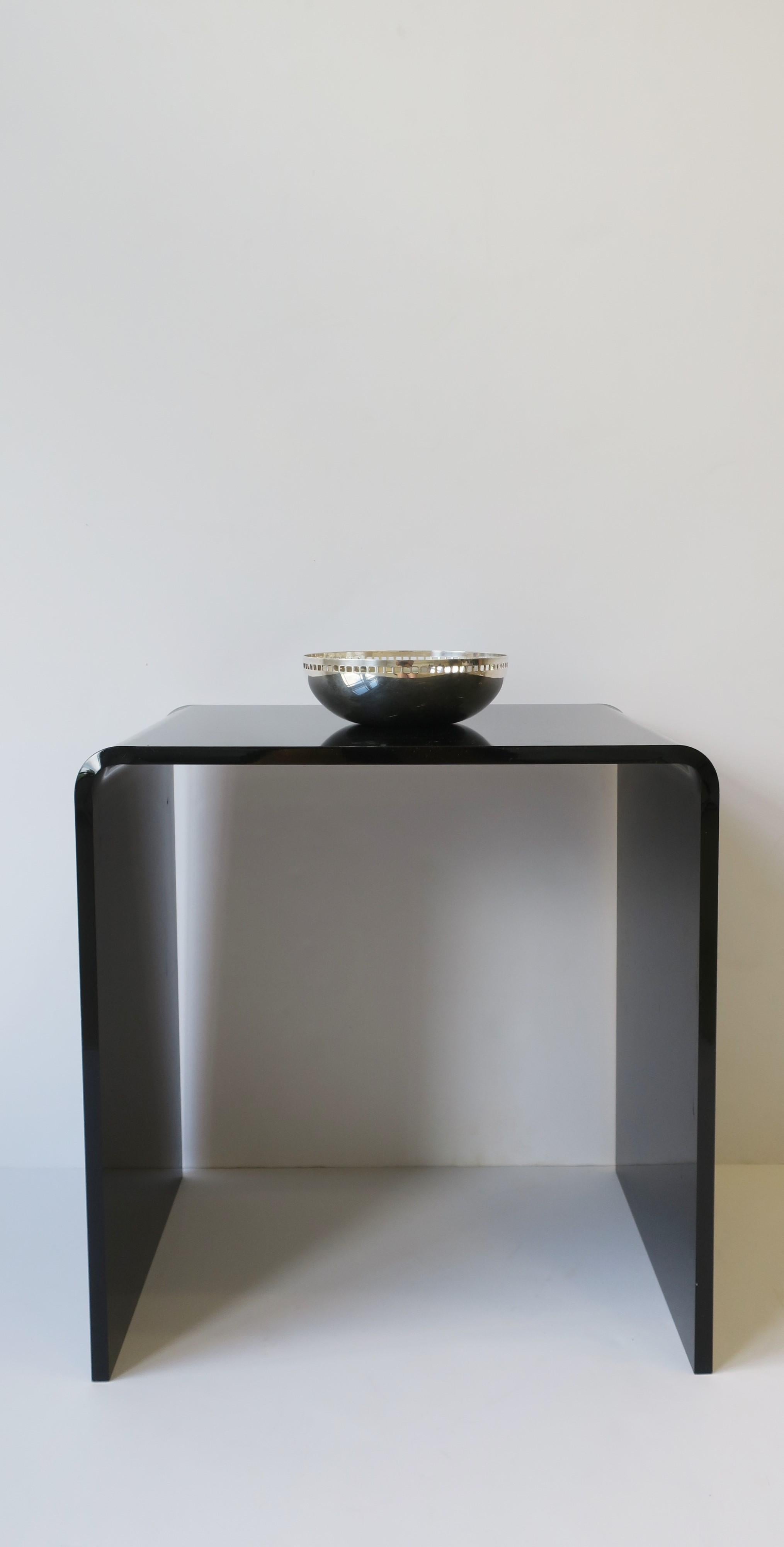 Swid Powell Postmodern Skyscraper Bowl Silver-Plate, 1990s For Sale 2