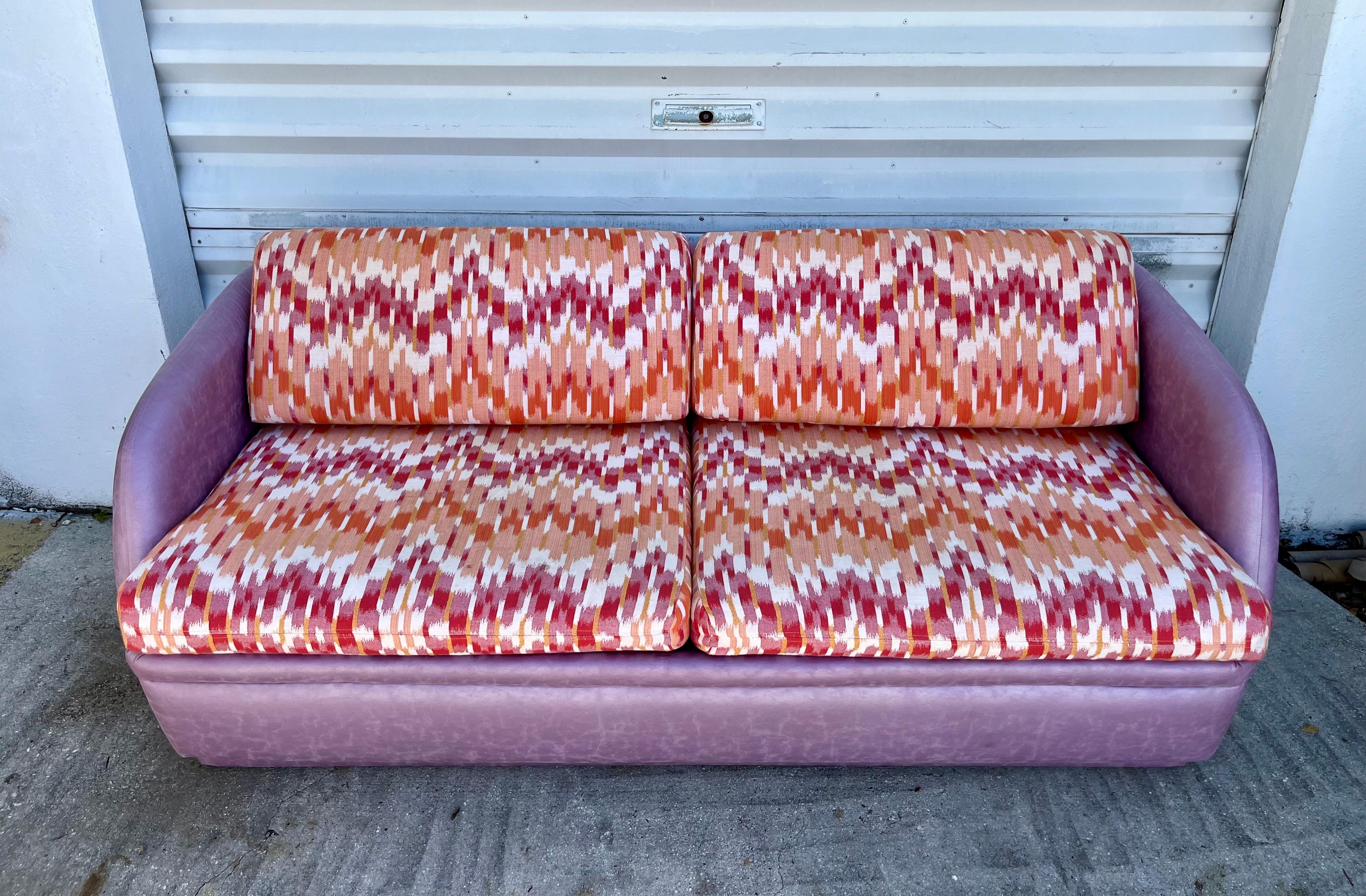 Postmodern Sleeper Sofa by Thayer Coggin Institutional. Circa 1980s  7
