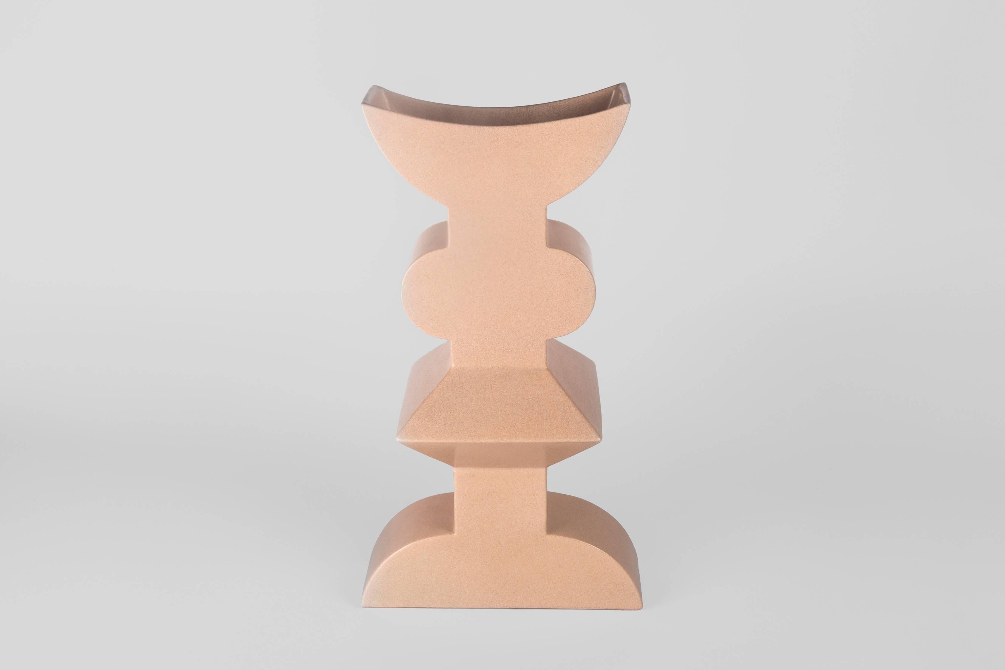 Post-Modern Postmodern Soft Pink Vase by Florio Paccagnella, Original Memphis Member, 1995