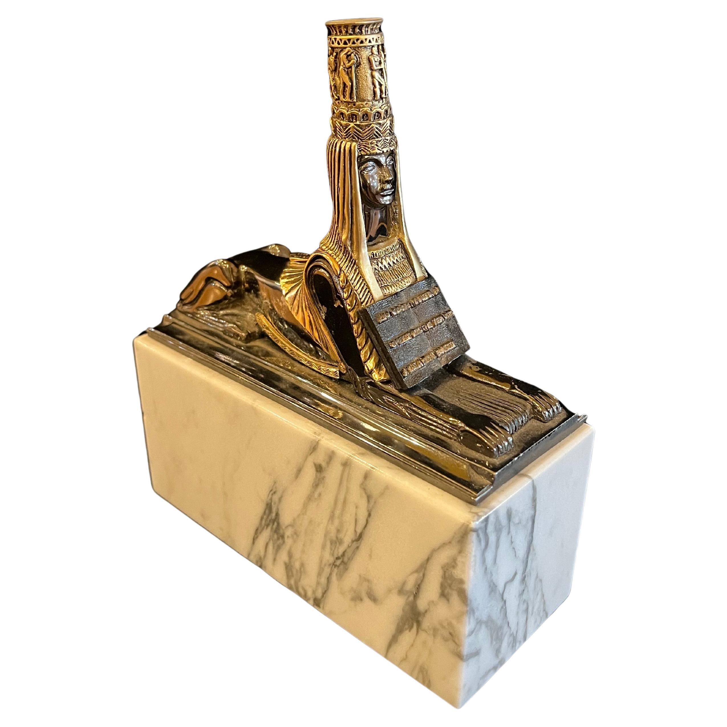 Postmoderne Skulptur aus massiver Bronze und Marmor von Michael De Medina, signiert und nummeriert im Angebot