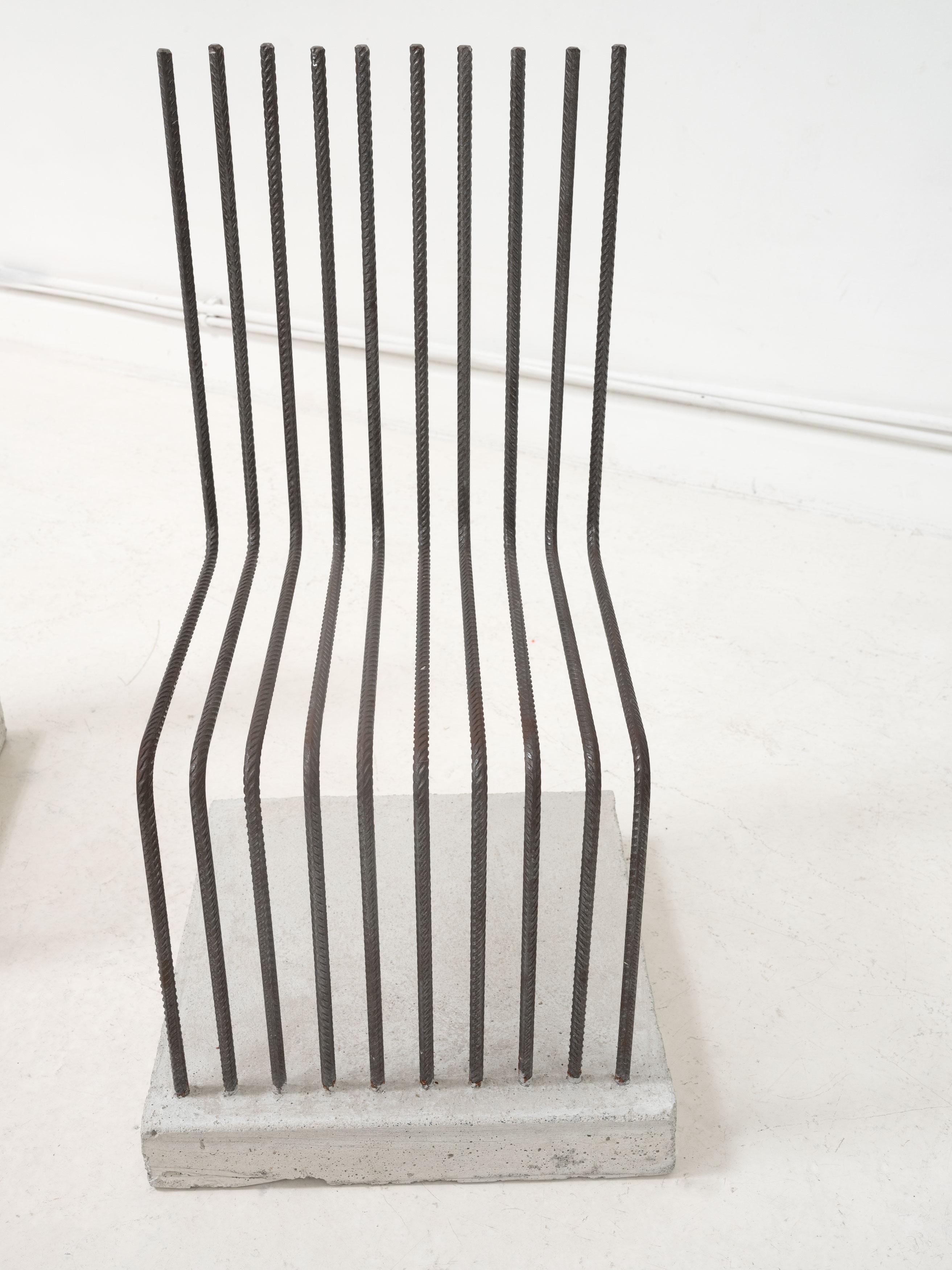 Post-Modern Postmodern 'Solid Chairs' by Heinz Landes, Germany, 1986. For Sale
