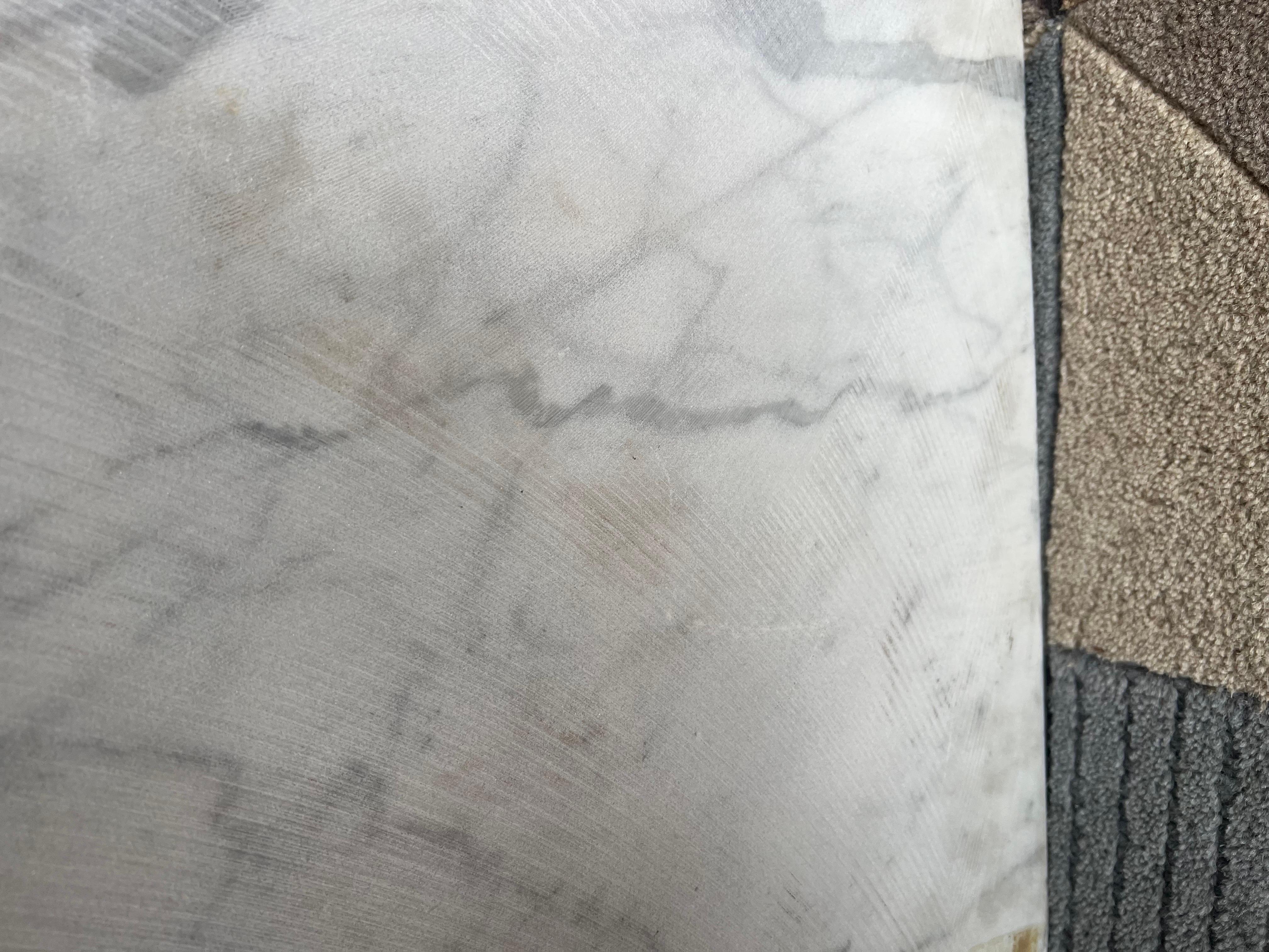  Postmodern solid Italian Carrara Marble Coffee/Cocktail Table Base/Pedestal 2