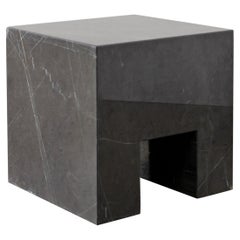 Postmodern Solid Marble Stool / Side Table