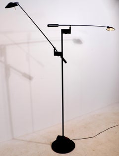 Postmodern Sonneman for Kovacs Two Light Anglepoise Halogen  Floor Lamp