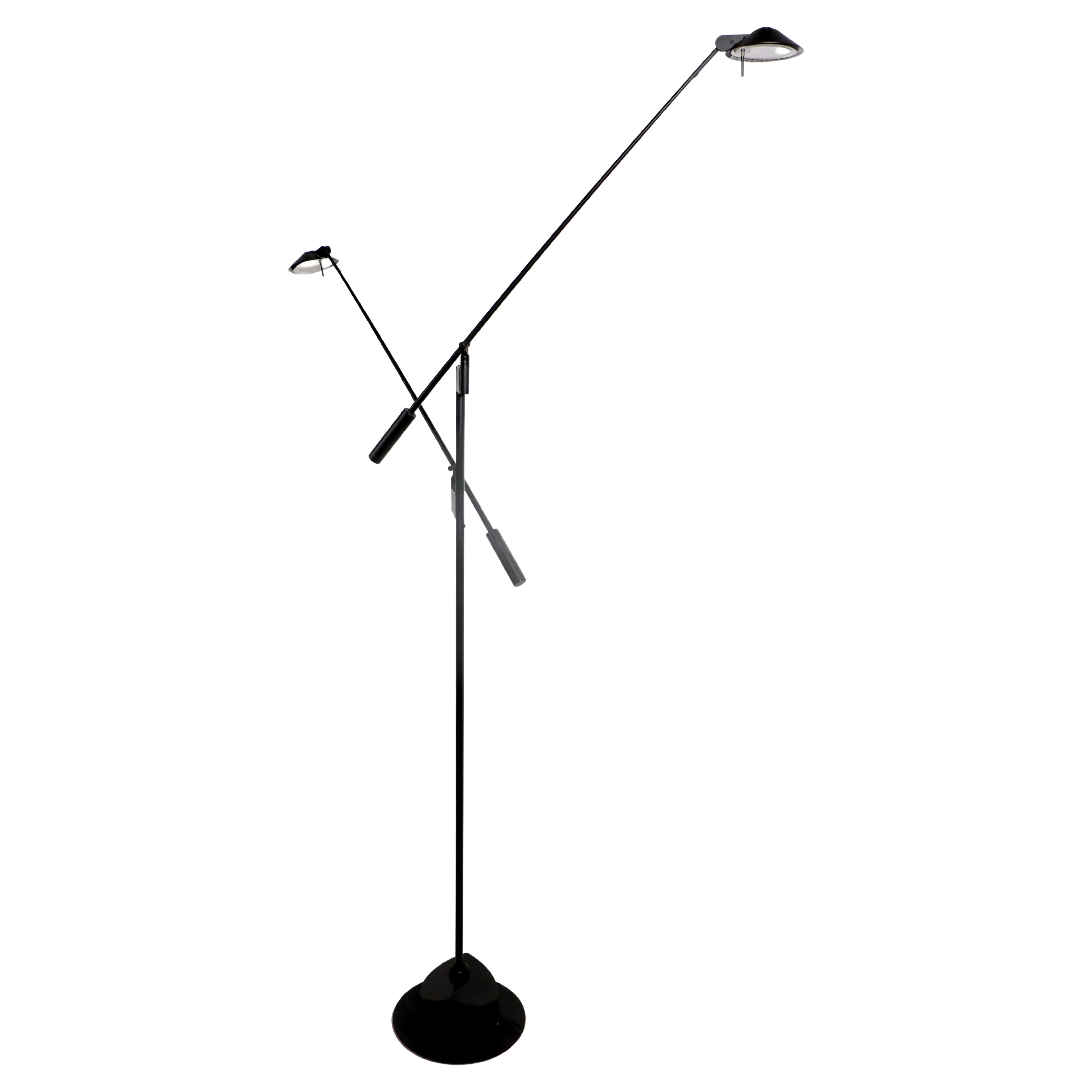 Postmodern Sonneman for Kovacs Two Light Anglepoise Halogen  Floor Lamp