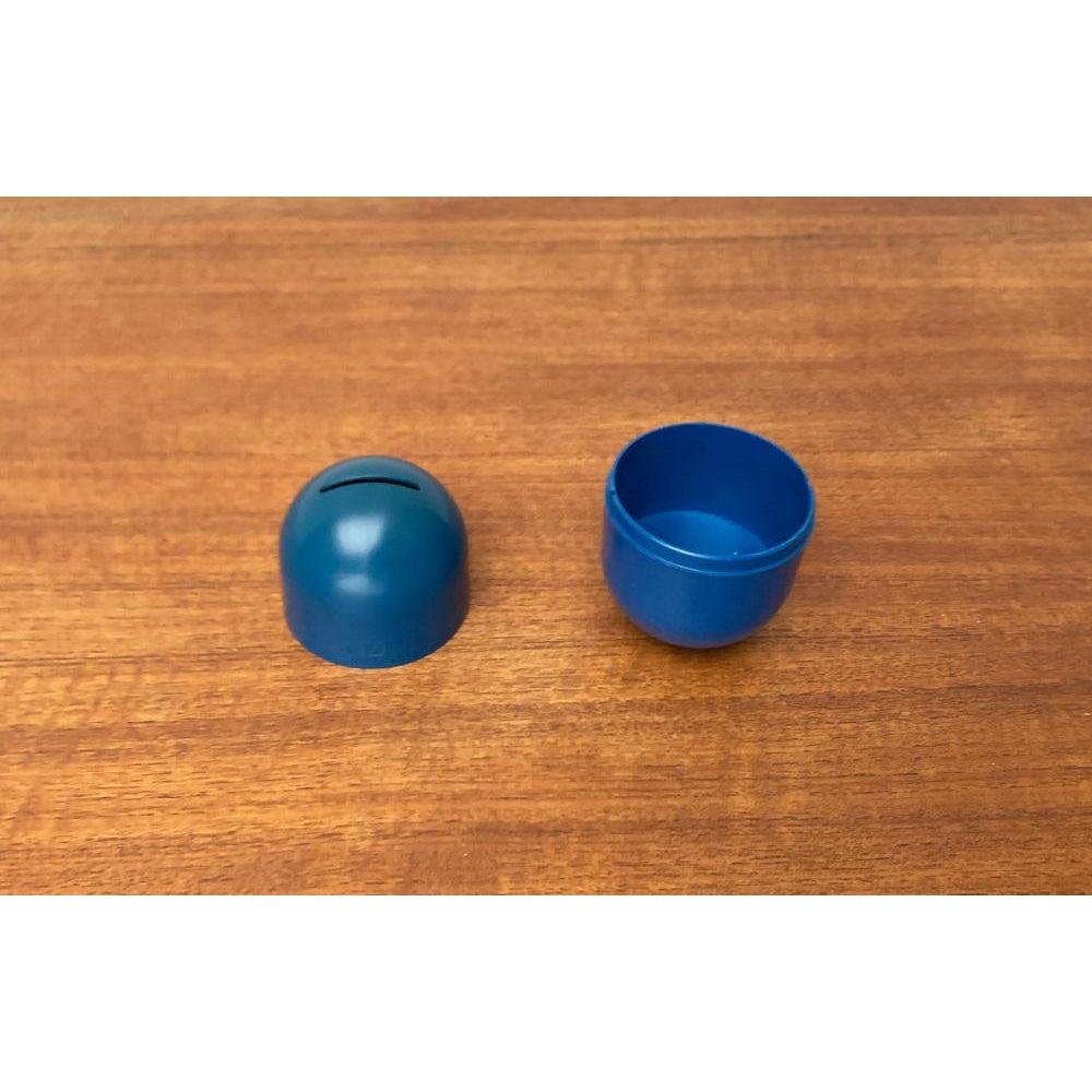 Postmodern Space Age Deutsche Bank Pill Shaped Balancing Penny Bank, 1970s For Sale 4