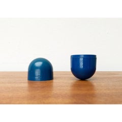 Postmodern Space Age Deutsche Bank Pill Shaped Balancing Penny Bank, 1970s