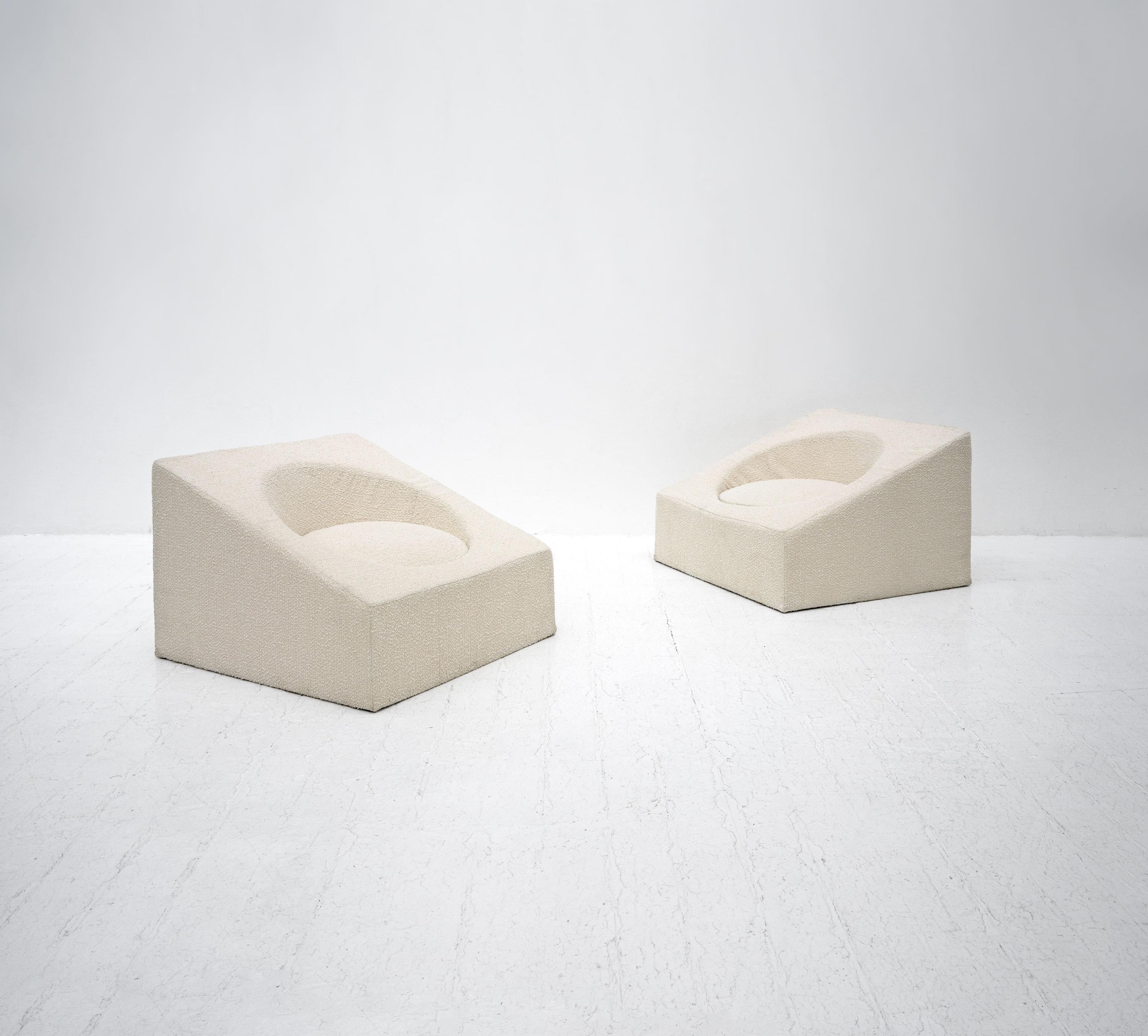 Italian Postmodern Space Age Lounge Chairs, Italy, c.1980 For Sale