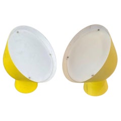 Postmodern Space Age Pair of Wall Mounted Table Top Floor Lamps