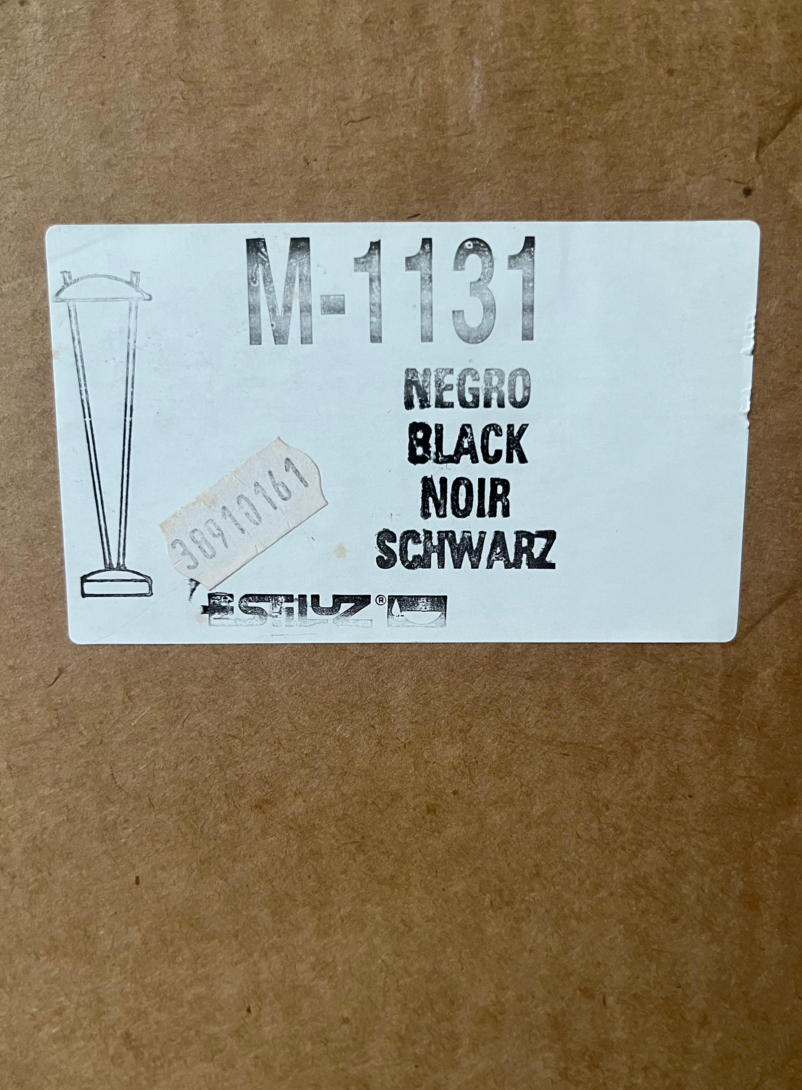 Lámpara de sobremesa española postmoderna negra de Leonardo Marelli para Estiluz, años 80 finales del siglo XX en venta