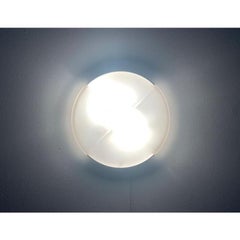Postmodern Spanish Glass Ceiling Lamp from Milan Iluminación, 1980s
