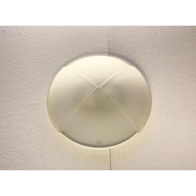 Lampada da soffitto in vetro spagnola postmoderna di Milan Iluminación, anni '80 In condizioni ottime in vendita a Hamburg, DE