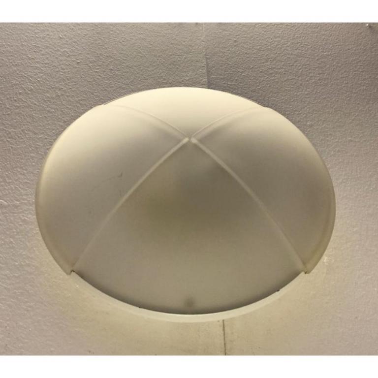 Lampada da soffitto in vetro spagnola postmoderna di Milan Iluminación, anni '80 in vendita 1