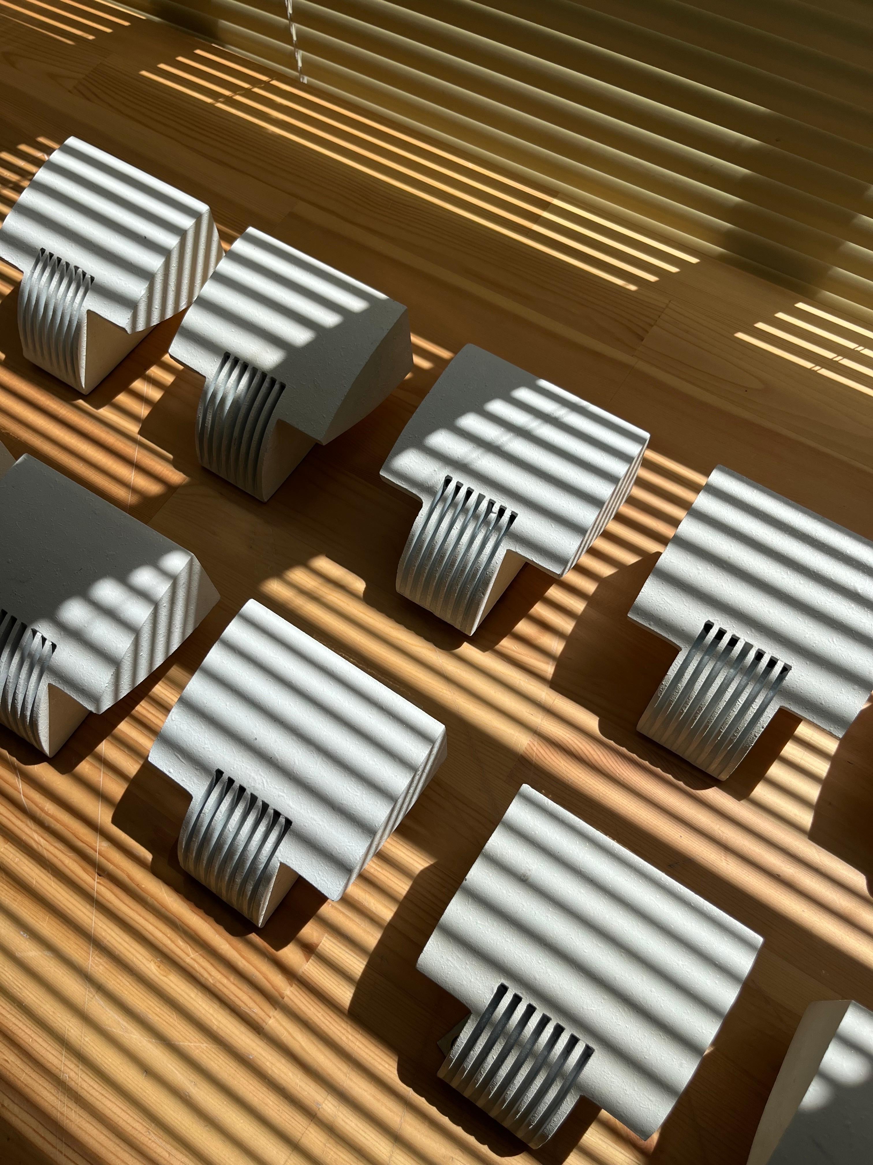 Postmodern Spanish Pair of White 