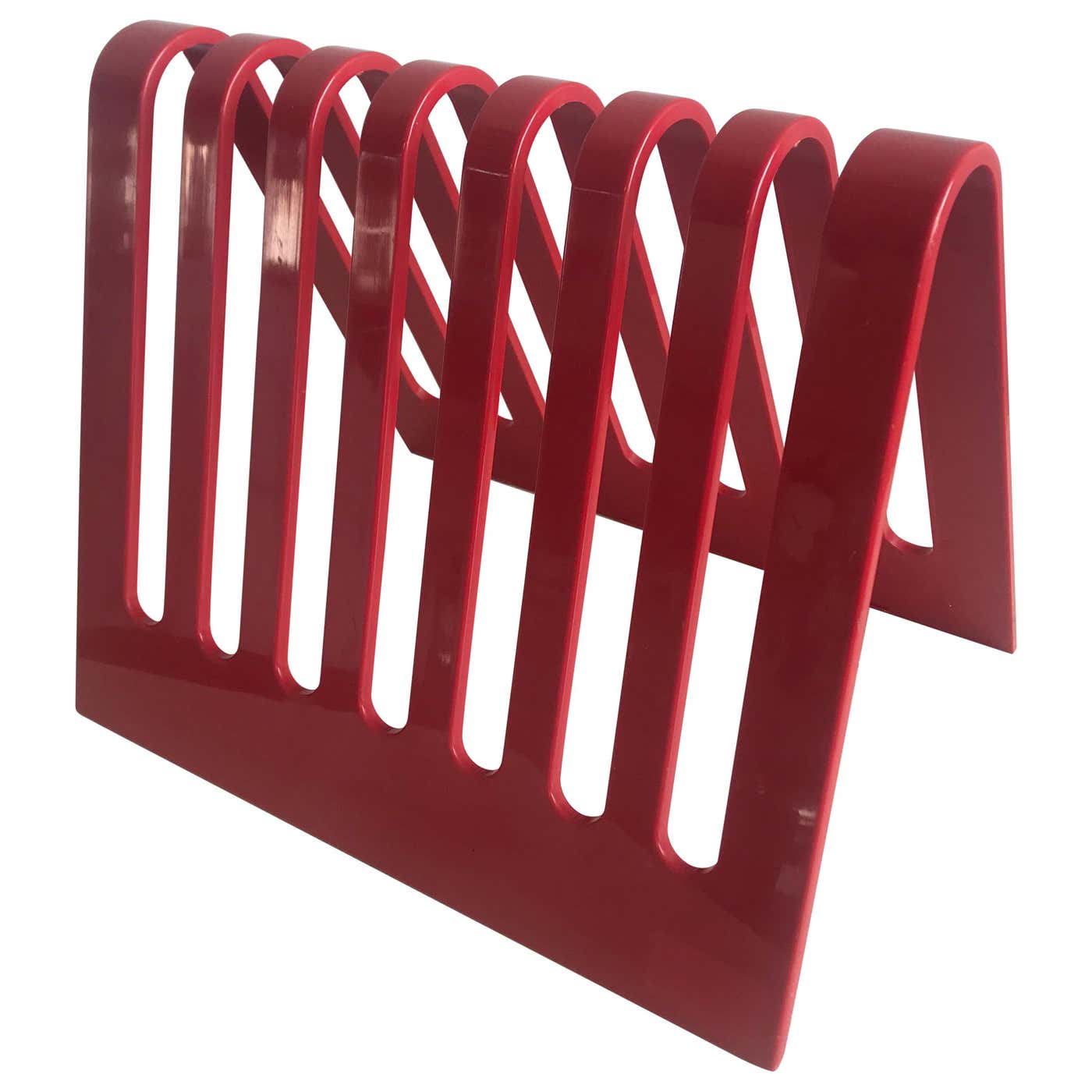 Red Magazine Racks Postmodern Spectrum Red Lucite Magazine Rack or File Holder at 1stDibs ...