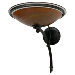 Postmodern Sphera Uplight Sconce Grace & Graham Artistry Handwrought Iron Copper