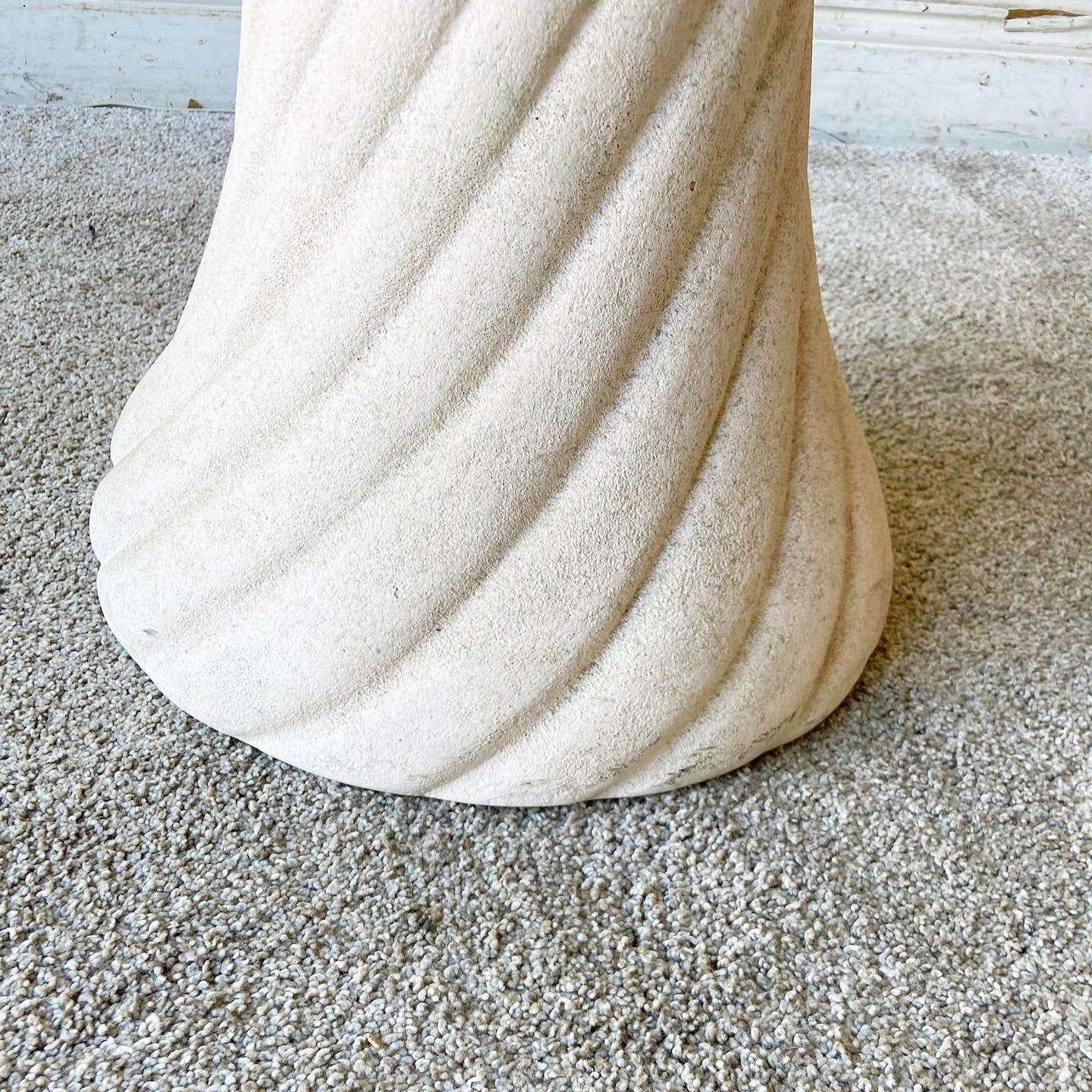 Postmodern Spiral Swirl Ceramic Floor Lamp For Sale 2