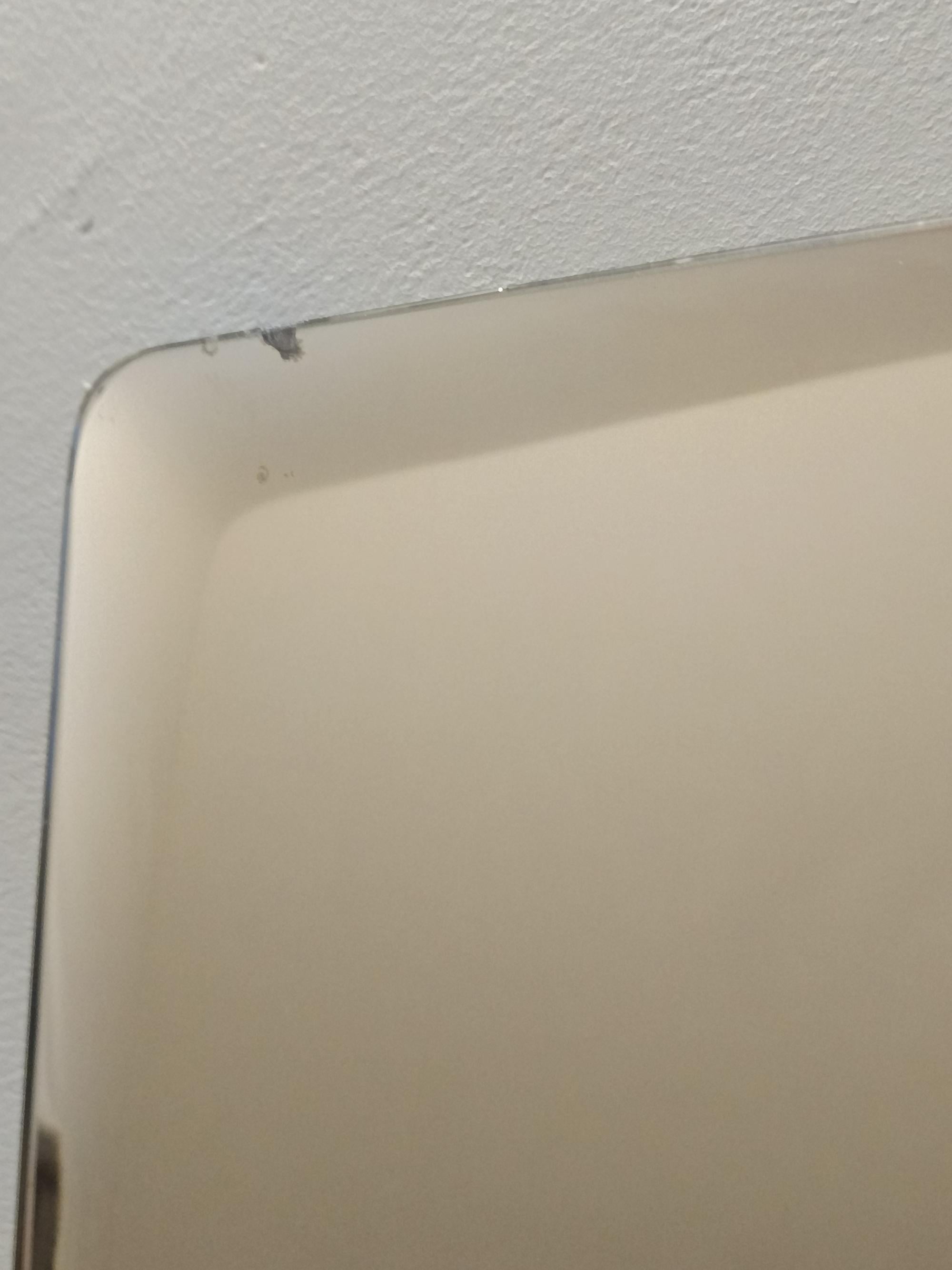 Miroir mural carré beige postmoderne avec verre biseauté, Italie en vente 5